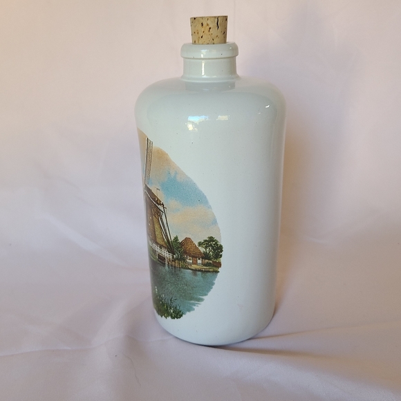 Vintage MKM Max Kruger Stoneware Pottery Salt Glaze Holland Windmill Wine Jug - Picture 4 of 9